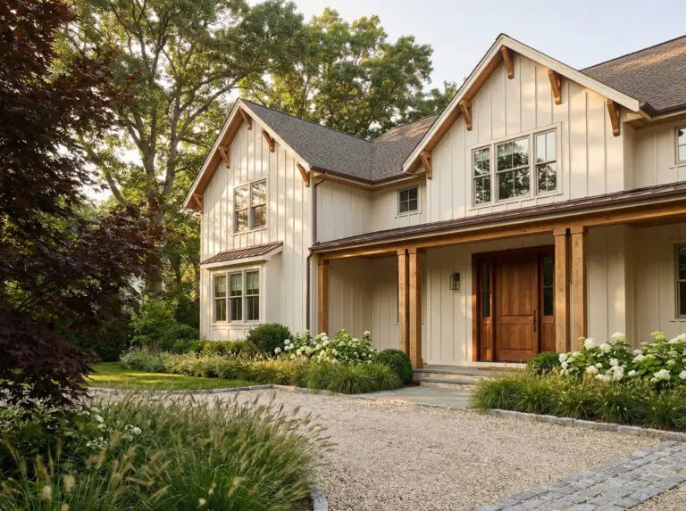 Freshly painted home exterior